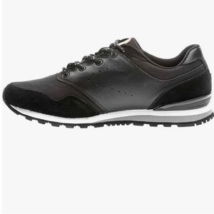 ABEO Aaliyah  Black Leather  Sneakers, Black Leather, Women’s 8